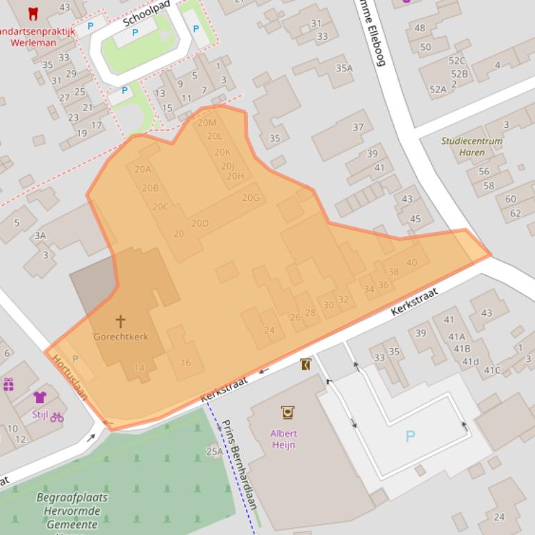 Kaart van postcodegebied 9751BD.