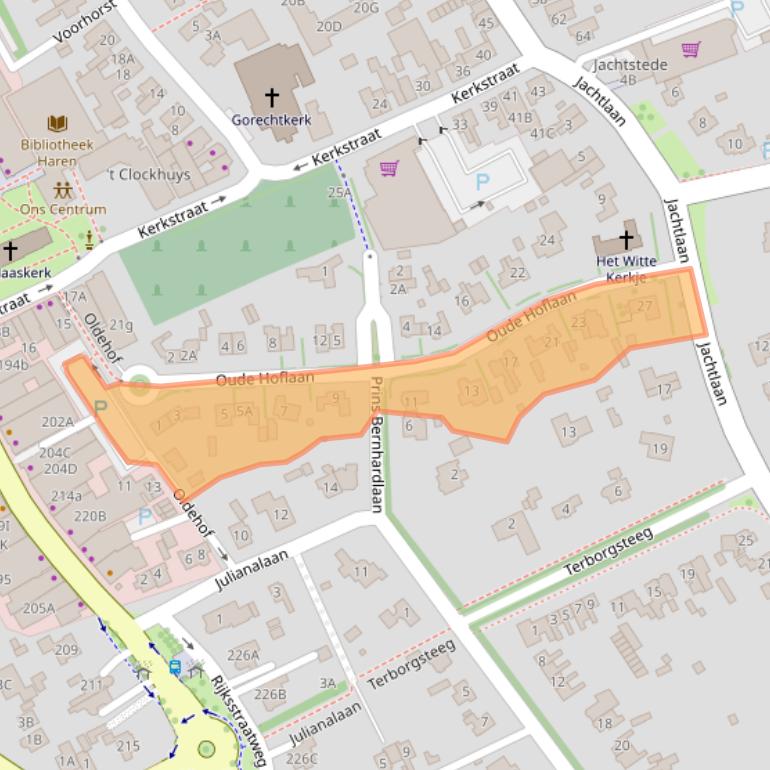 Kaart van postcodegebied 9751BK.