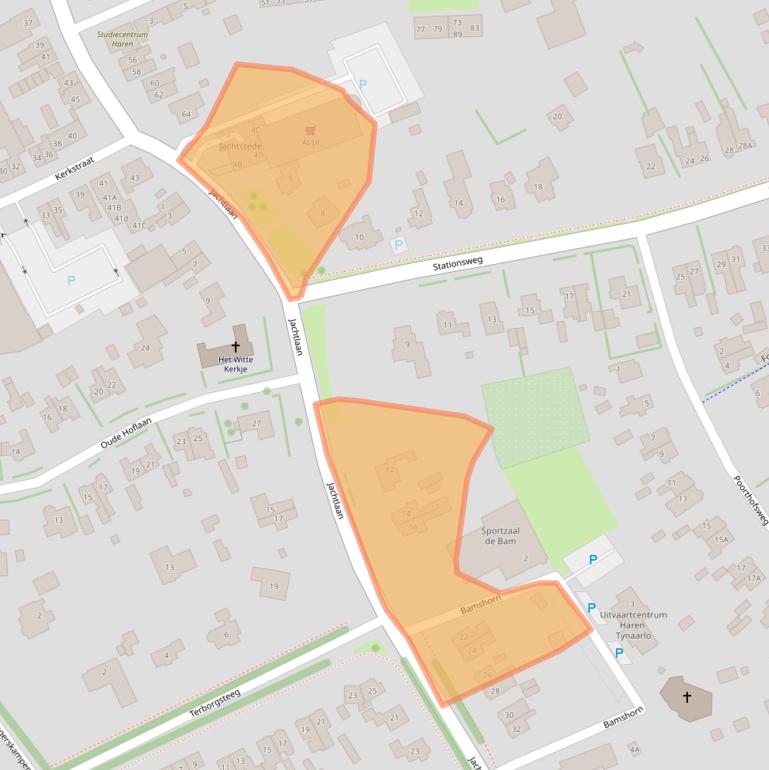 Kaart van postcodegebied 9751BT.