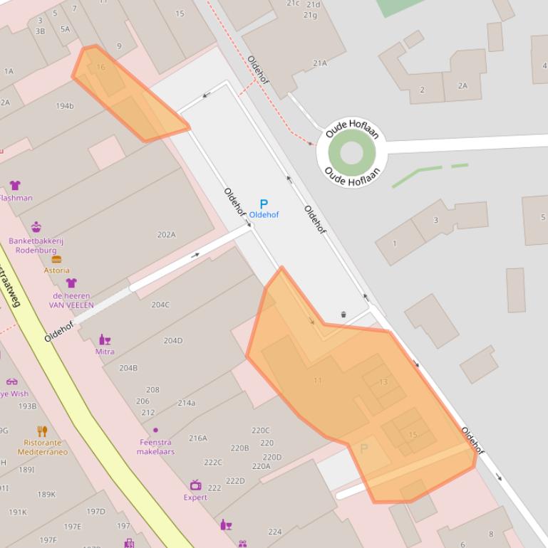 Kaart van postcodegebied 9751BZ.