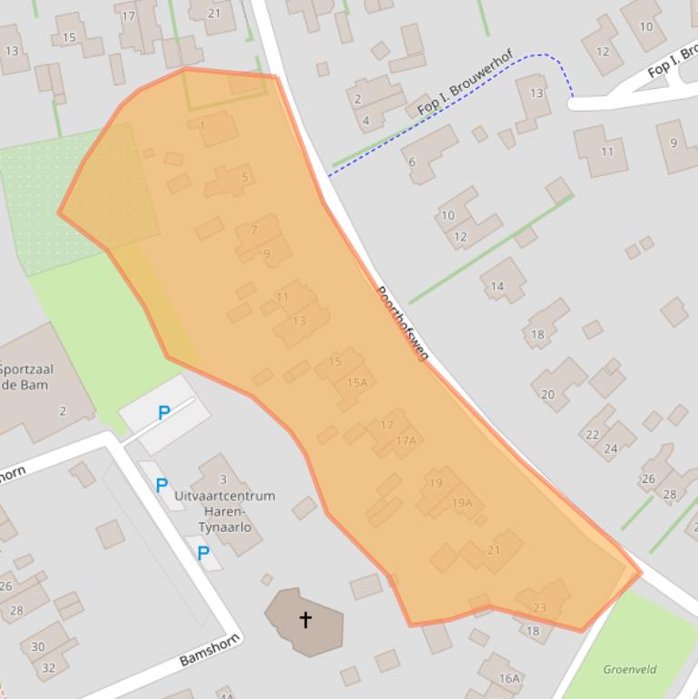 Kaart van postcodegebied 9751CD.