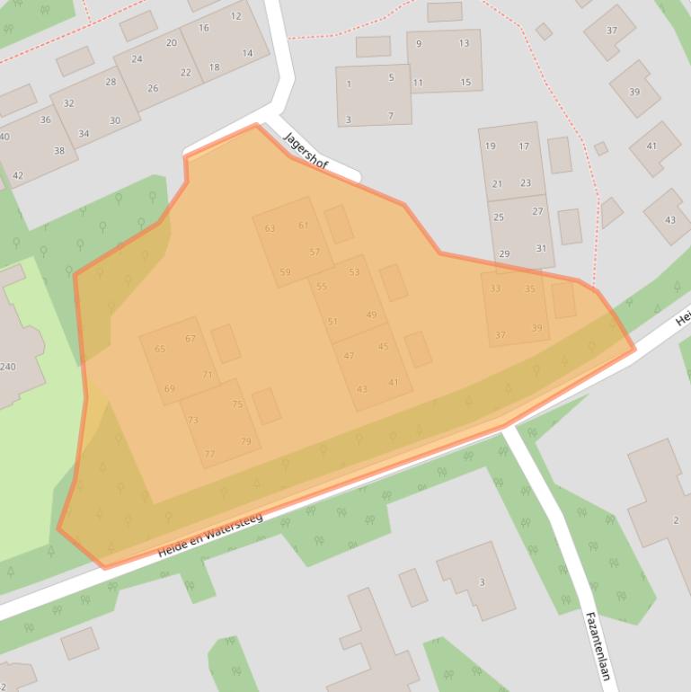 Kaart van postcodegebied 9751EE.