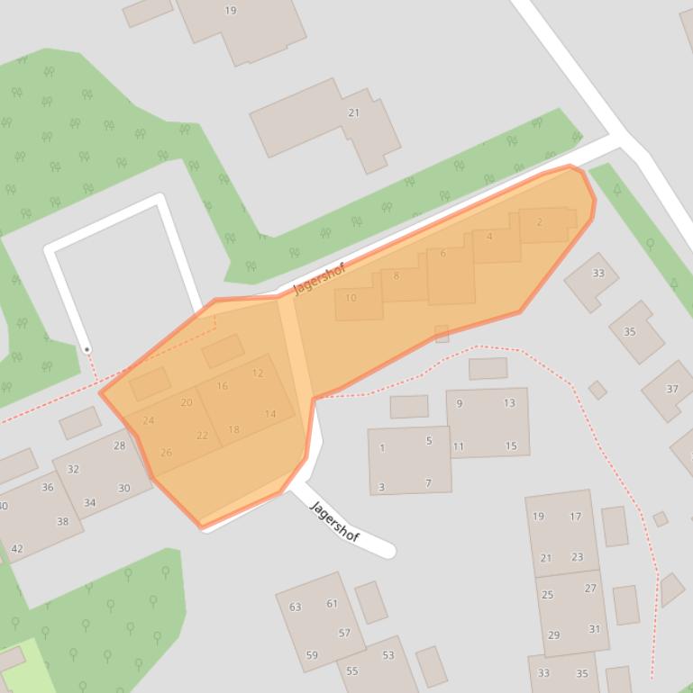 Kaart van postcodegebied 9751EG.