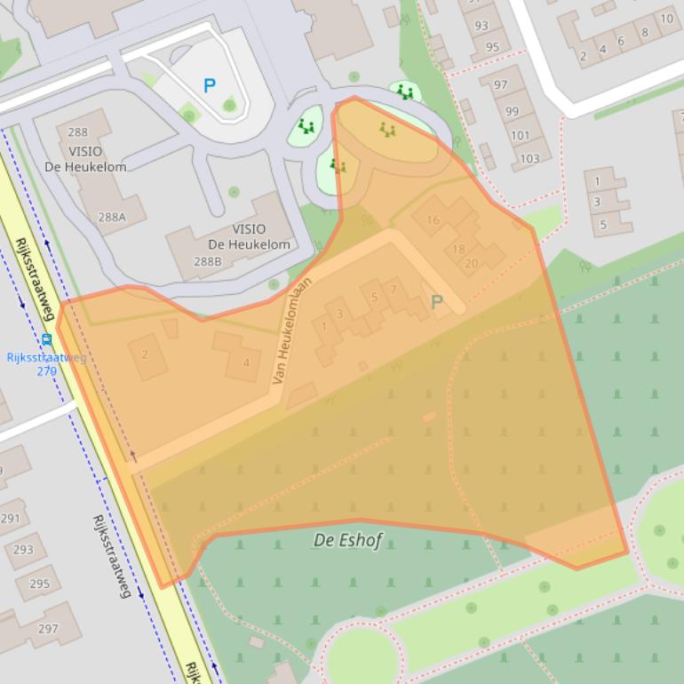 Kaart van postcodegebied 9751EX.