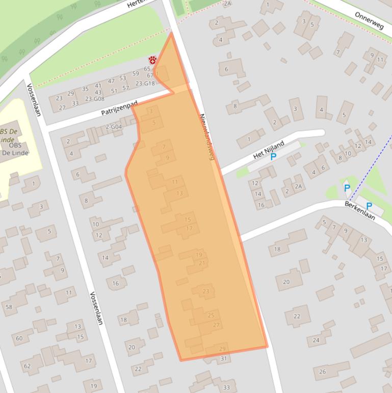 Kaart van postcodegebied 9751GH.