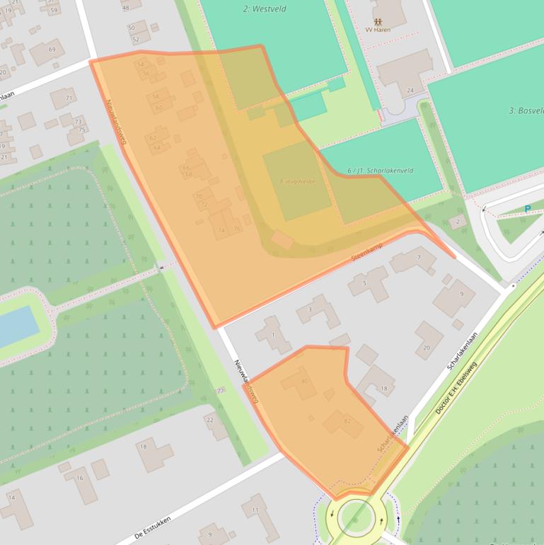 Kaart van postcodegebied 9751GN.