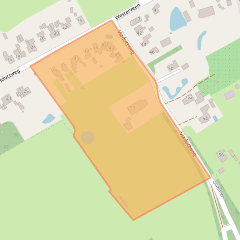 Kaart van postcodegebied 9751HP.