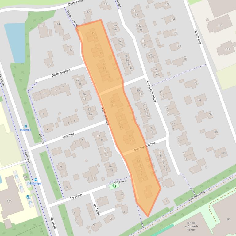 Kaart van postcodegebied 9751MC.
