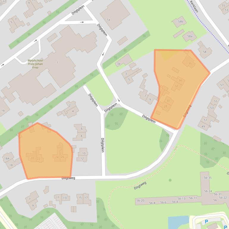 Kaart van postcodegebied 9751NH.