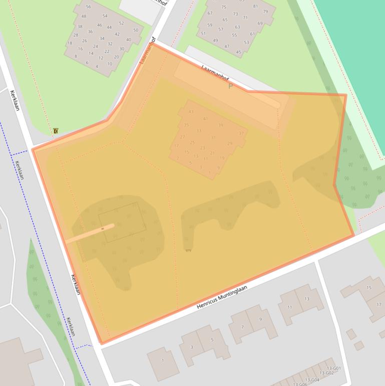 Kaart van postcodegebied 9751NT.