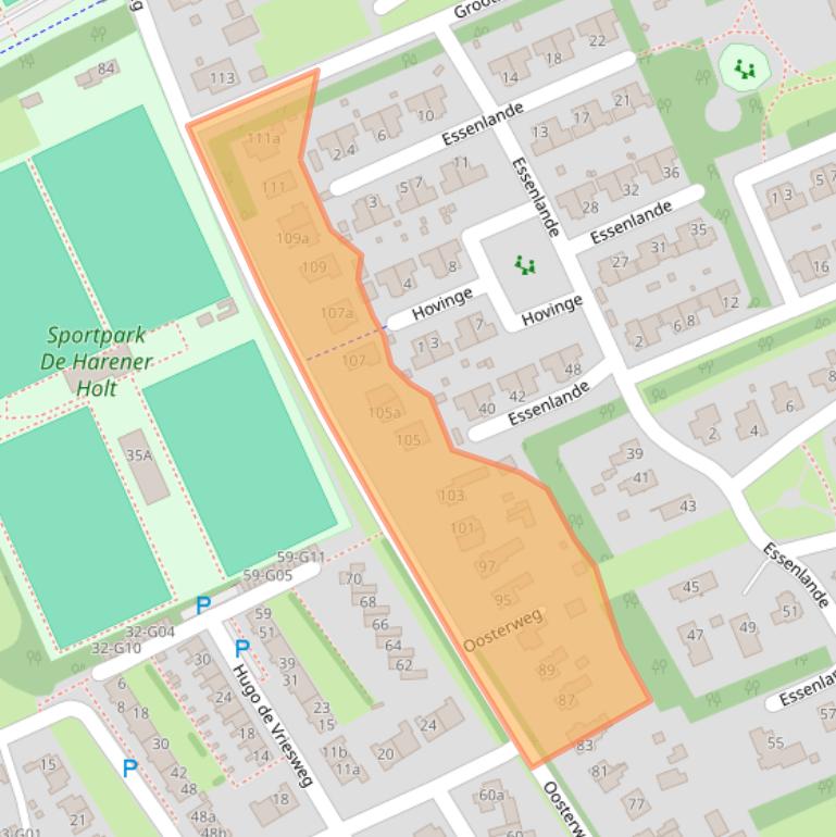 Kaart van postcodegebied 9751PD.