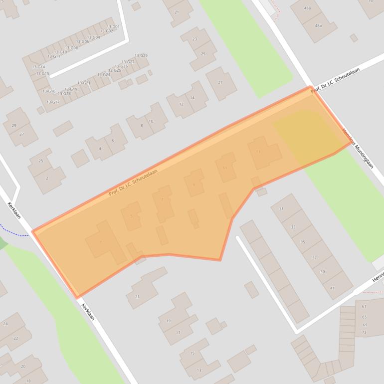 Kaart van postcodegebied 9751PL.