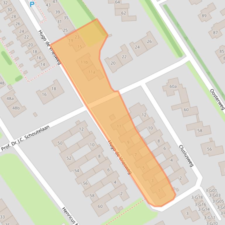 Kaart van postcodegebied 9751PP.