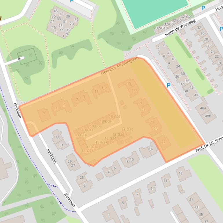 Kaart van postcodegebied 9751PT.