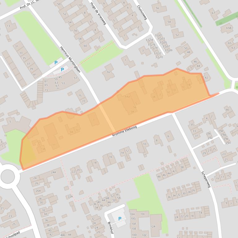 Kaart van postcodegebied 9751RA.