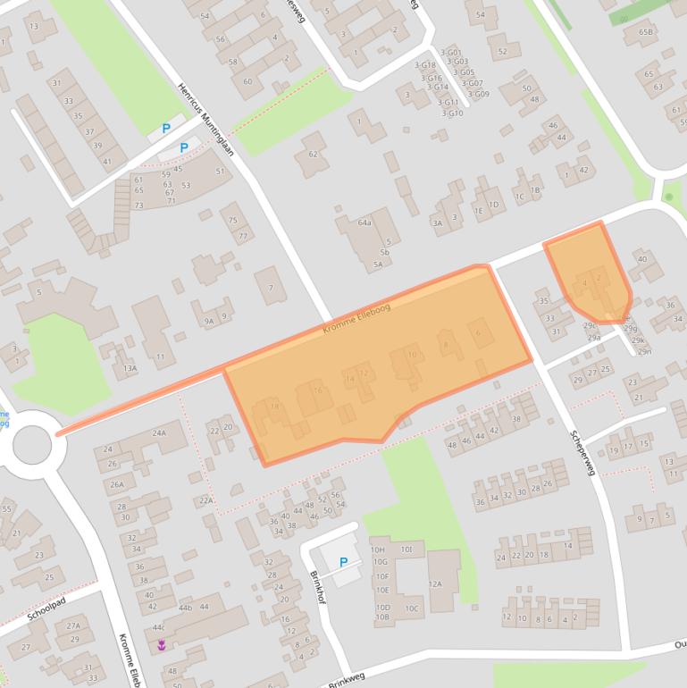 Kaart van postcodegebied 9751RC.