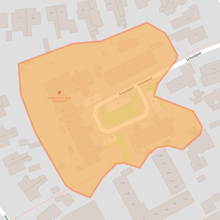 Kaart van postcodegebied 9751RG.