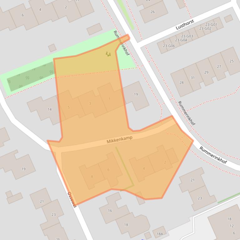 Kaart van postcodegebied 9751SN.