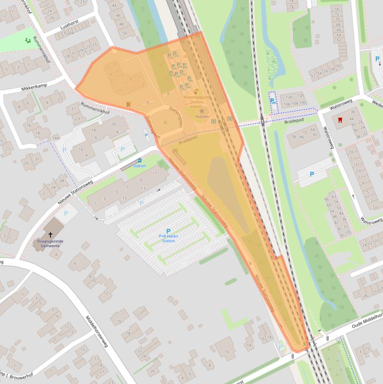 Kaart van postcodegebied 9751SX.