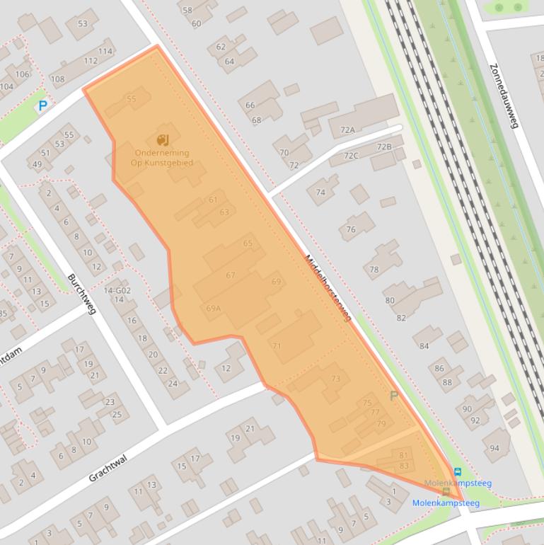 Kaart van postcodegebied 9751TC.