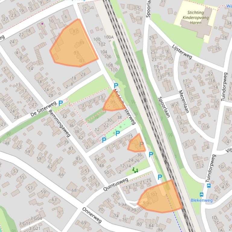 Kaart van postcodegebied 9751TD.