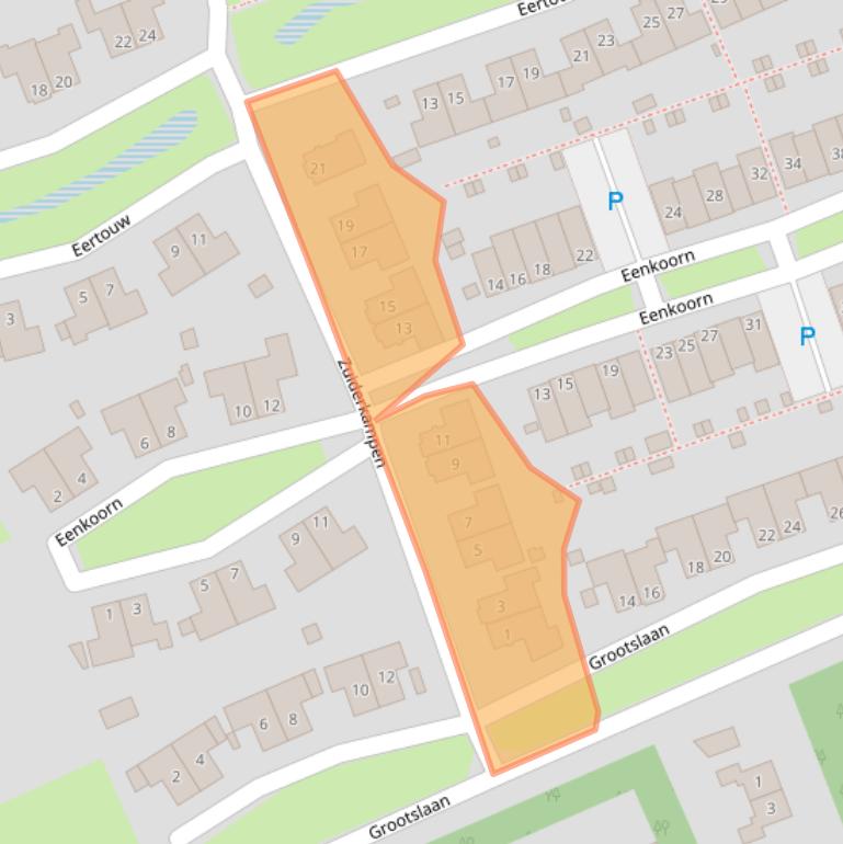 Kaart van postcodegebied 9751WH.