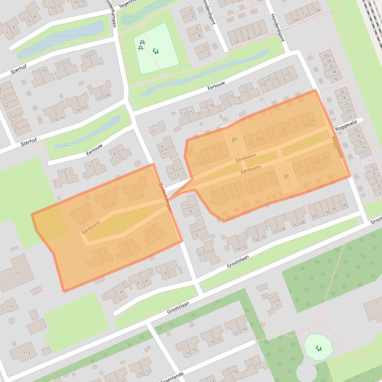 Kaart van postcodegebied 9751WJ.