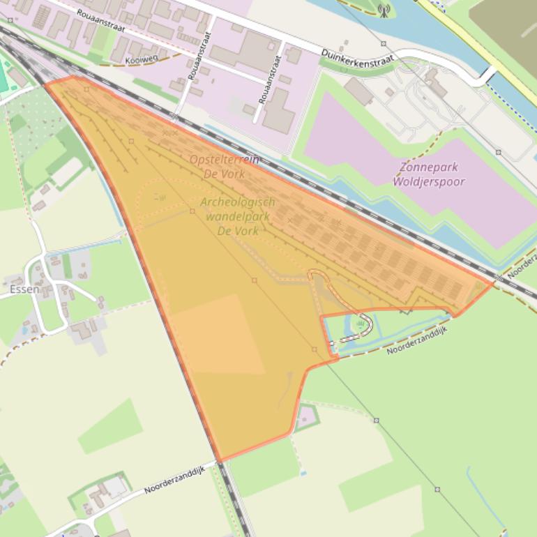 Kaart van postcodegebied 9751ZZ.