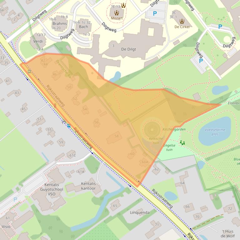 Kaart van postcodegebied 9752AG.