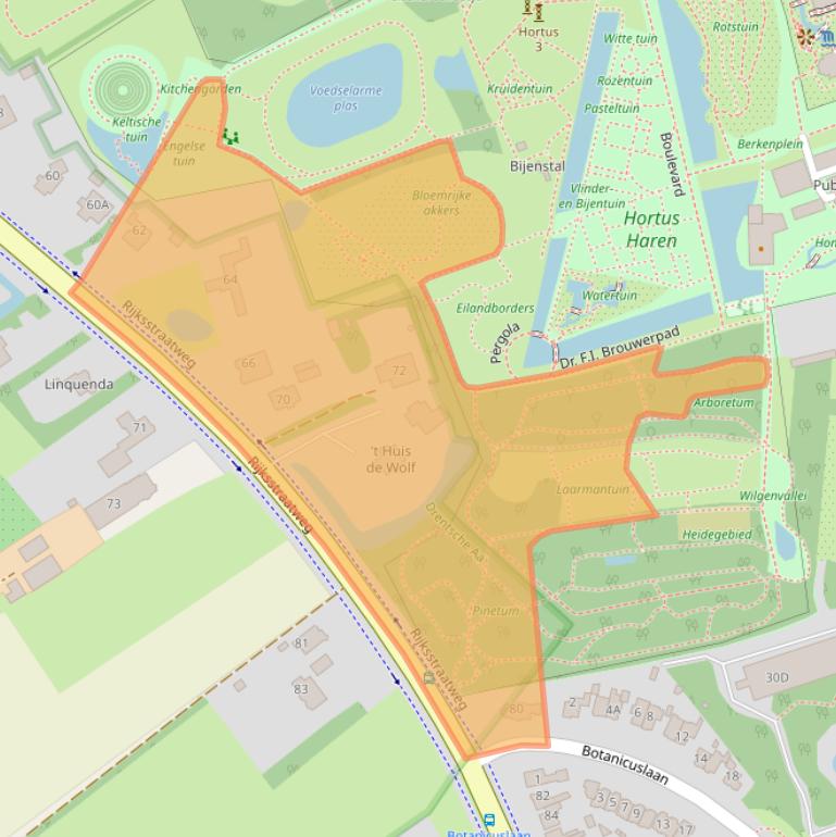 Kaart van postcodegebied 9752AH.