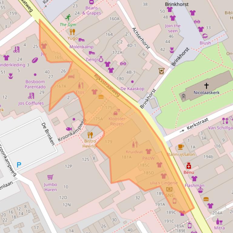 Kaart van postcodegebied 9752BE.