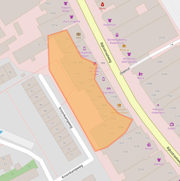 Kaart van postcodegebied 9752BG.