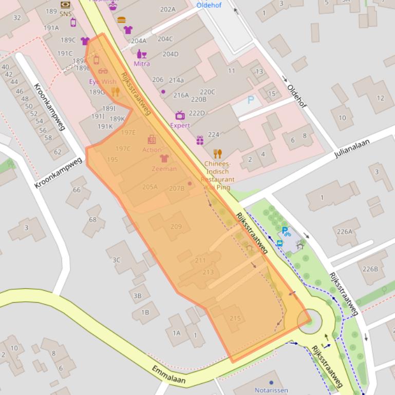 Kaart van postcodegebied 9752BH.