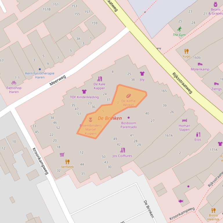 Kaart van postcodegebied 9752BV.