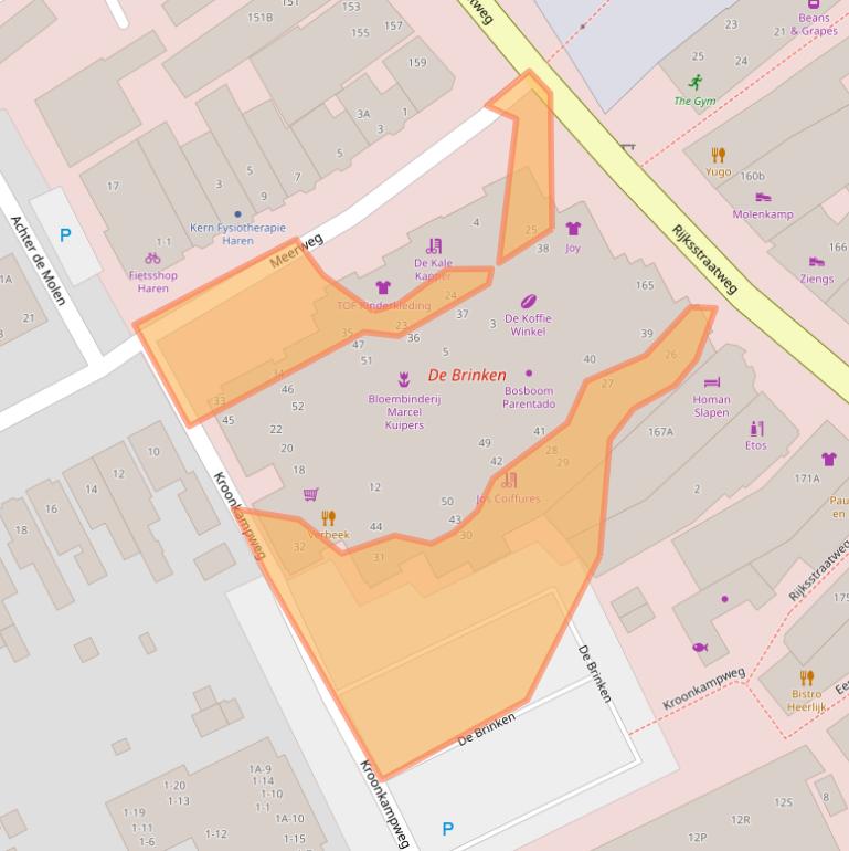 Kaart van postcodegebied 9752BX.
