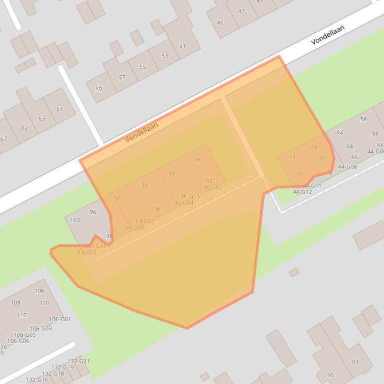 Kaart van postcodegebied 9752EE.