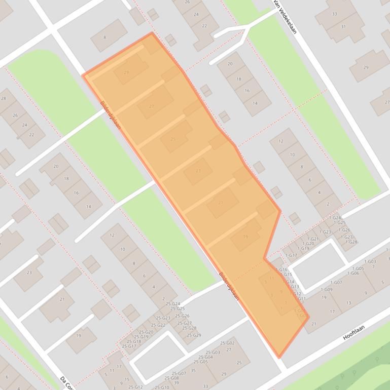 Kaart van postcodegebied 9752EM.