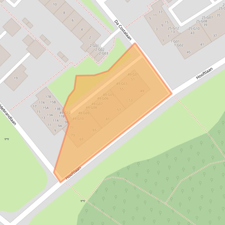 Kaart van postcodegebied 9752GC.