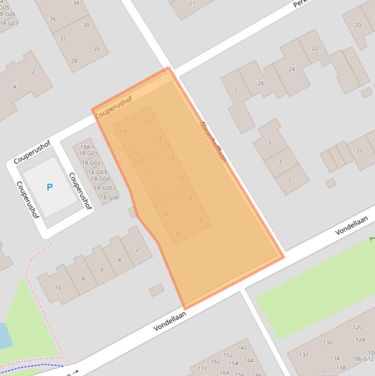 Kaart van postcodegebied 9752HB.