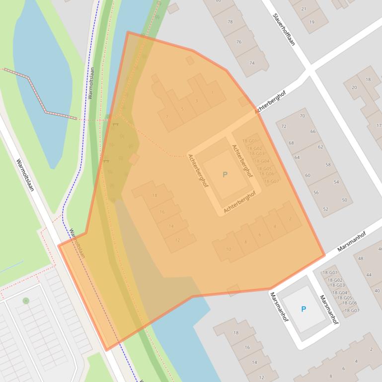 Kaart van postcodegebied 9752HE.