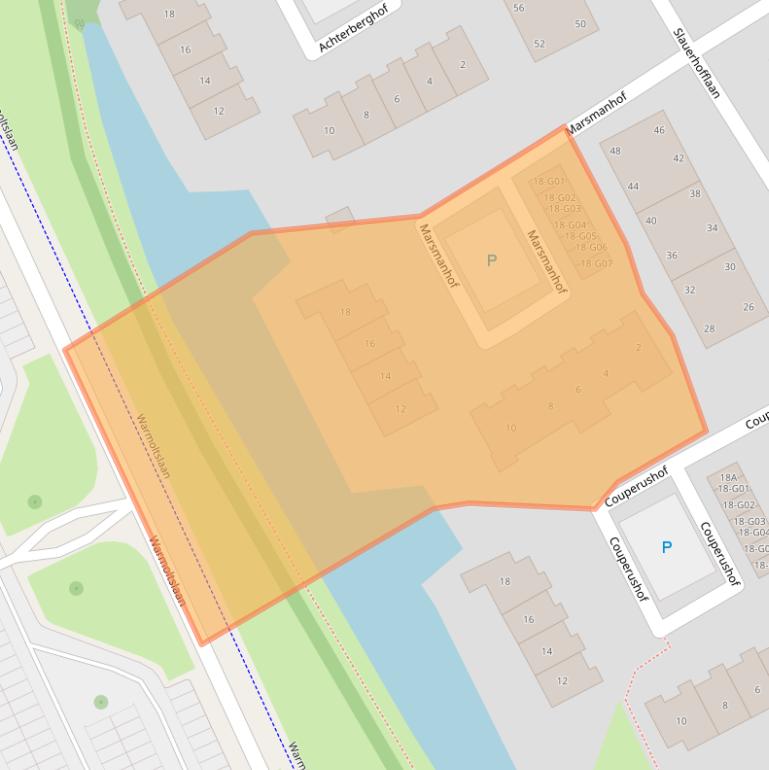 Kaart van postcodegebied 9752HG.