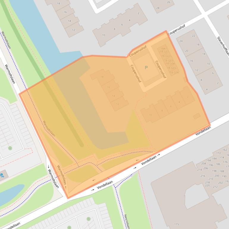 Kaart van postcodegebied 9752HH.