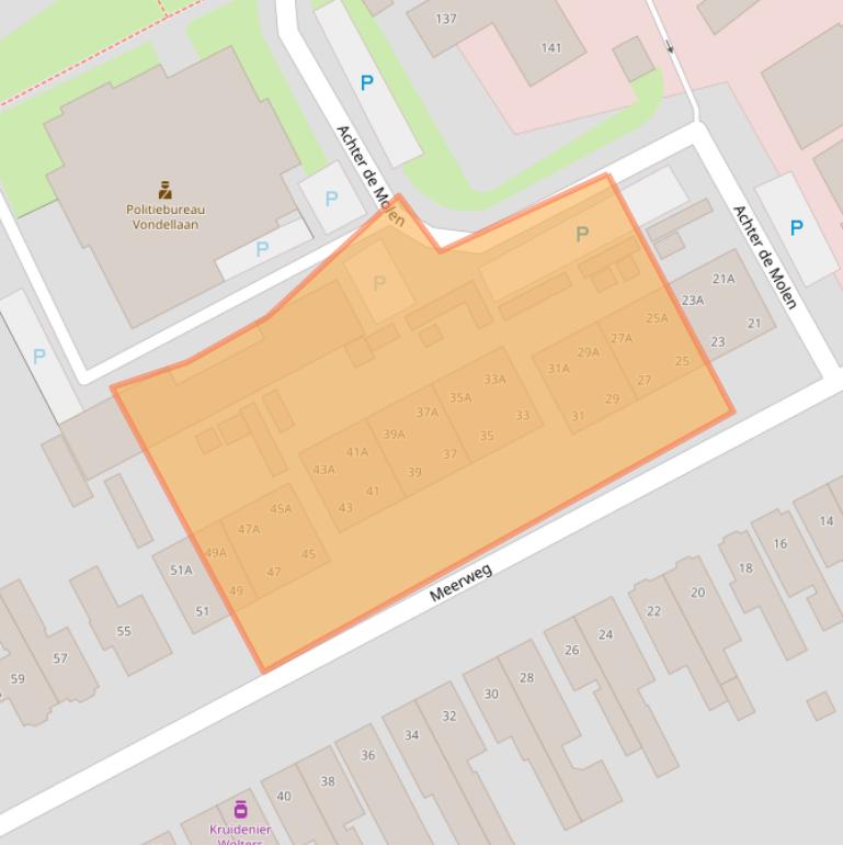 Kaart van postcodegebied 9752JB.