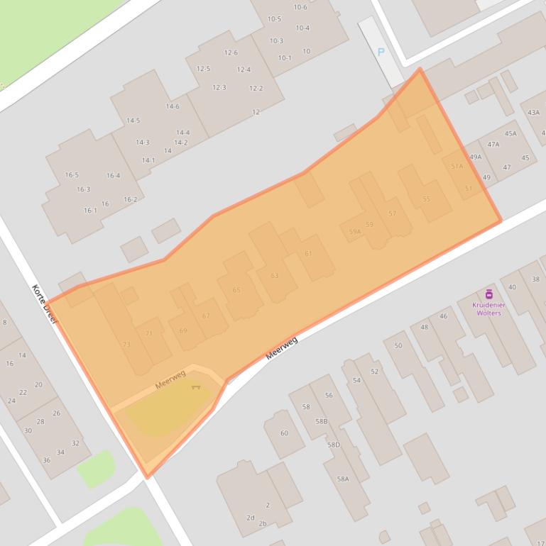 Kaart van postcodegebied 9752JC.