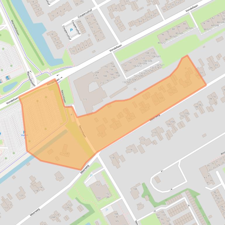 Kaart van postcodegebied 9752JE.