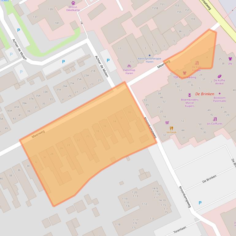 Kaart van postcodegebied 9752JH.