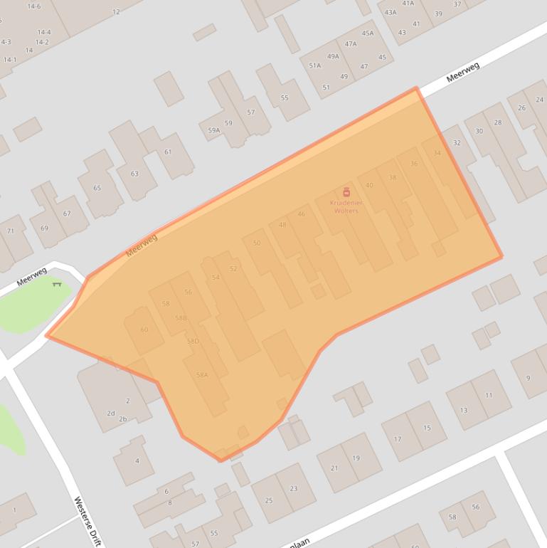 Kaart van postcodegebied 9752JJ.