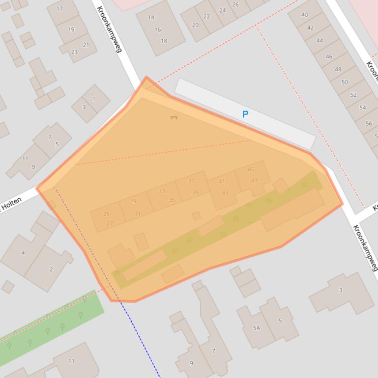 Kaart van postcodegebied 9752KG.