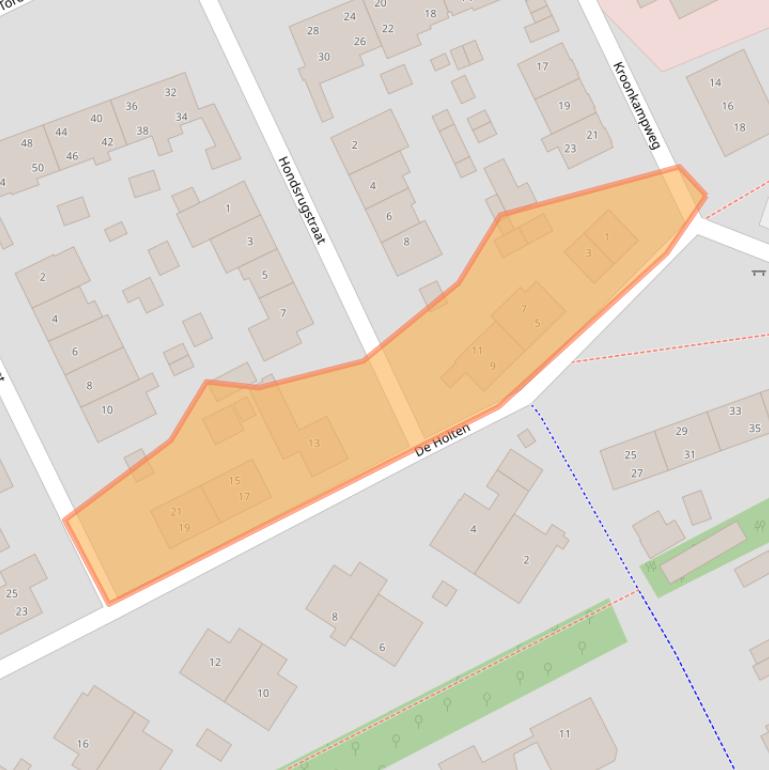 Kaart van postcodegebied 9752KM.