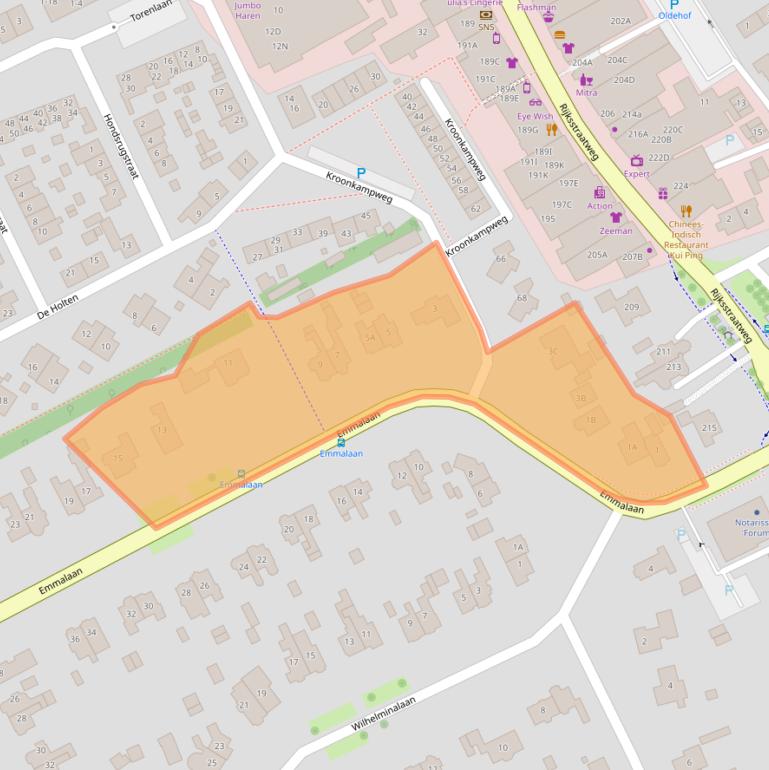 Kaart van postcodegebied 9752KR.